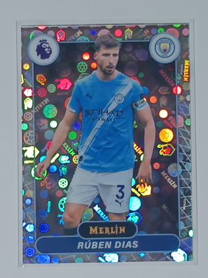 Topps Merlin Premier League 2026 Rúben Dias #130 Neon/Propeller Parallel Foil κάρτα σαν καινούργιο