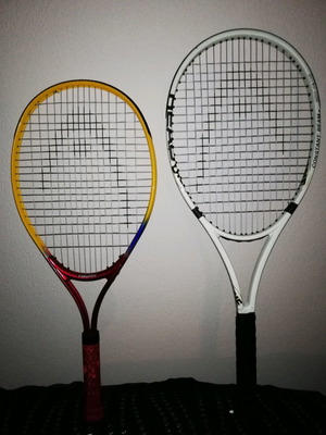 Комплект тенис ракети Head ретро употребявани, детска и стандартна