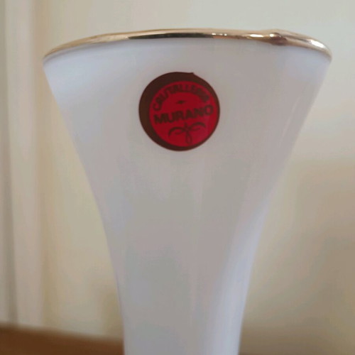 Murano vases vintage 20 cm like new, set of two