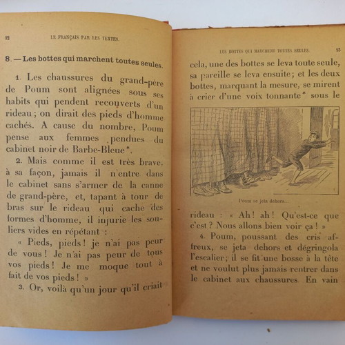 Book Le Français Par les Textes used, French 1924