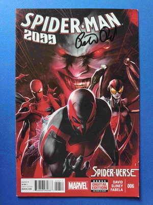 Spider-Man 2099 Vol 2 (2014) 6 comic book used, signed by Peter David