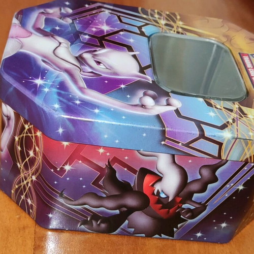 Pokemon tins like new from black & white set Mewtwo and Darkrai