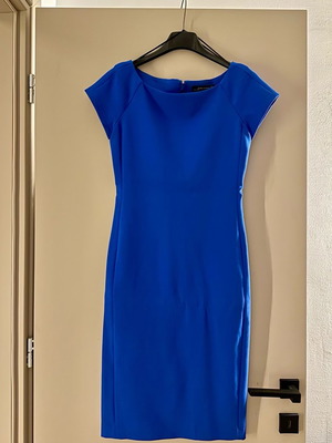 Φόρεμα Zara μπλε ηλεκτρικό midi μέγεθος small σαν καινούργιο