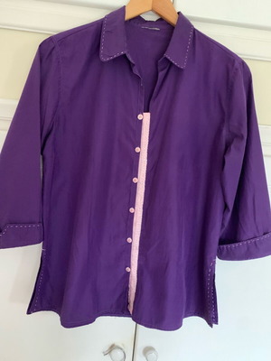 Woman shirt handmade, like new, purple, size L
