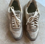 Massimo Dutti sneakers size 41 used, beige and grey with suede details