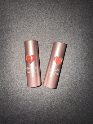 Manna Kadar LipLocked semi-matte lipstick, two shades