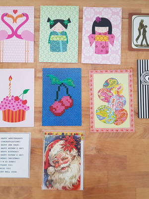 Greeting cards new, set of 12 pieces