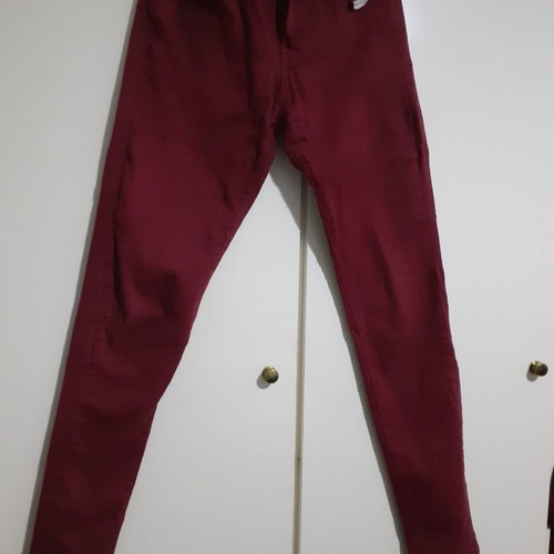 Jeans burgundy new, size 36