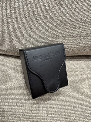 Audemars Piguet Black Leather Watch Travel Case new
