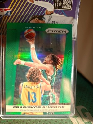 Fragiskos Alvertis Green Prizm Panathinaikos Card New