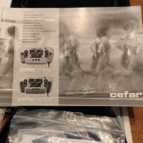 Cefar Activ XT TENS/EMS electrotherapy device used, complete set