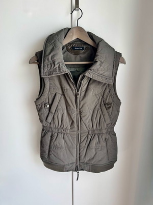 Massimo Dutti women's sleeveless jacket new, size M, gray green