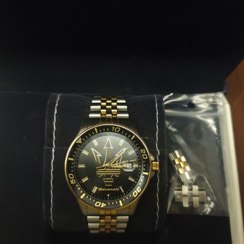 Maserati wristwatch, brand new, black