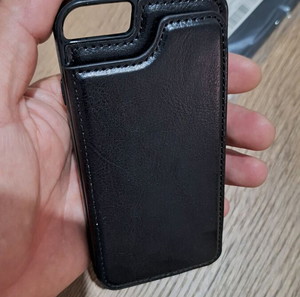 Δερμάτινη Θήκη μαύρη για iPhone 6S με θήκες καρτών