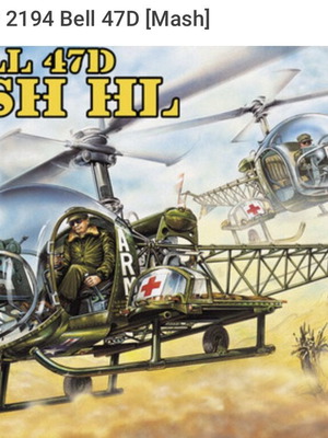 Academy Bell 47D MASH HL 1/35 model kit new