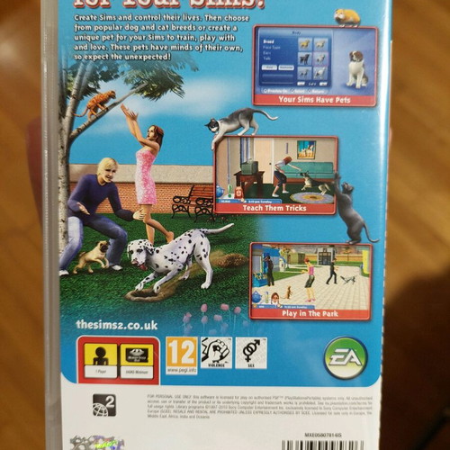 The Sims 2 Pets PSP videogame like new