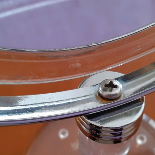 Double-sided mirror used, ×10 magnification