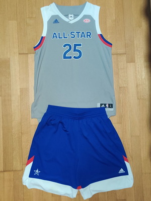 Adidas NBA All-Star East Derrick Rose #25 Jersey and Shorts Set, size L