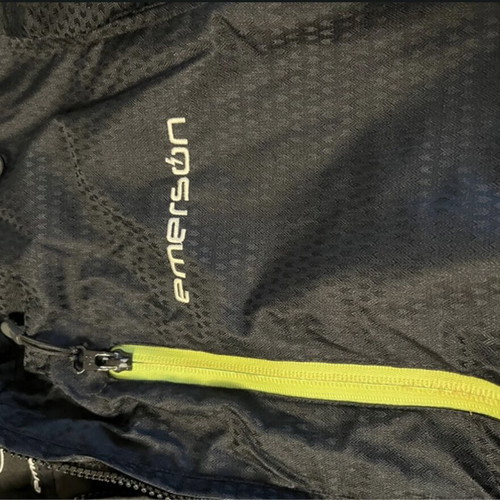 Emerson jacket used, black with green details, size L