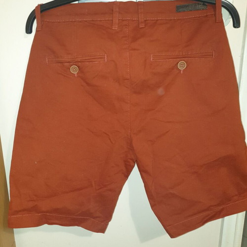 Mon'c bermuda shorts brick red new, size 36