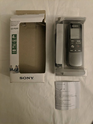 Sony ICD-PX240 digital dictation machine like new with box