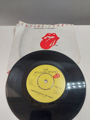 The Rolling Stones Undercover Of The Night 45άρι βινύλιο μεταχειρισμένο, rock