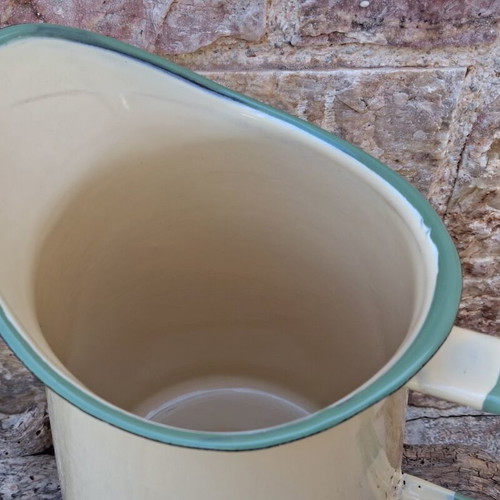 Kockums Sweden enamelware jug 4 liters like new, Scandinavian design