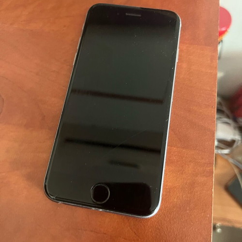 iPhone 6s used with front crack, silver, 16GB