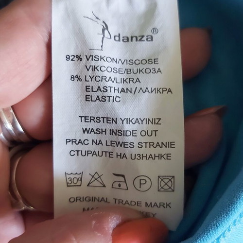 Danza Lycra Women's Top like new, unisize with sequins