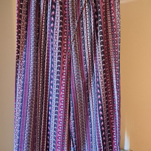 Printed wide-leg pants size Large