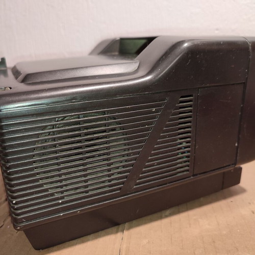 Vintage television used with small screen crack, not working