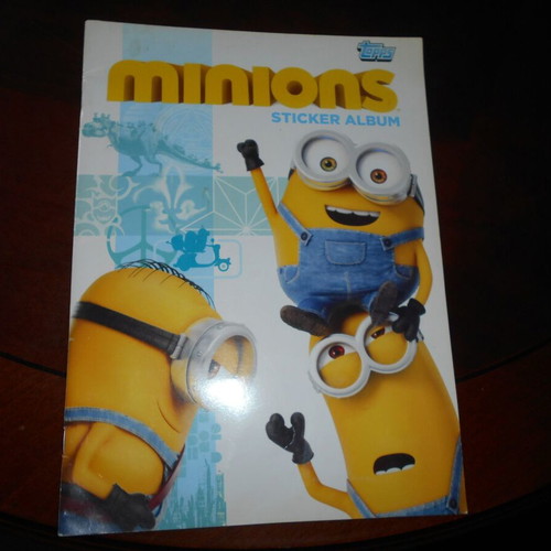 Minions sticker album used with 34 of 178 stickers
