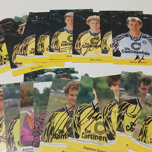 Signed Football Player Cards like new, various teams and years