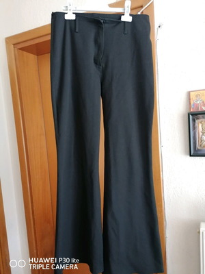 Black pants thick and stable fabric like new, size M-L