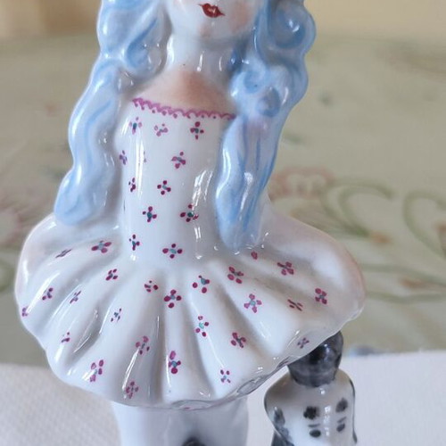 Vintage Soviet porcelain figurine Malvina & Artemon from Kiev
