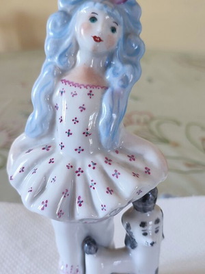 Vintage Soviet porcelain figurine Malvina & Artemon from Kiev