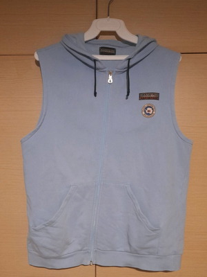 Napapijri sleeveless sweatshirt blue like new, size M/L unisex