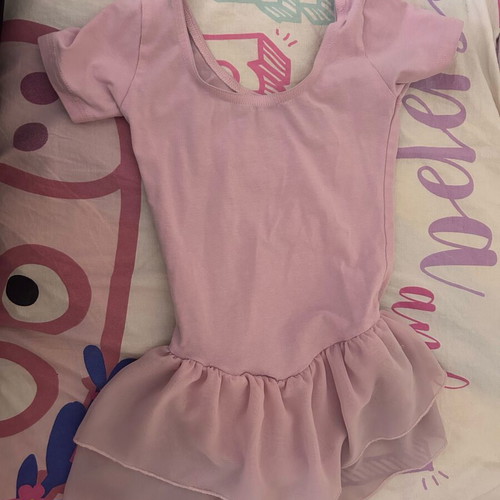 Ballet leotard with skirt used, size 4, pink