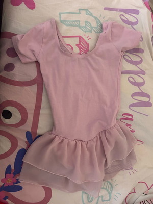 Ballet leotard with skirt used, size 4, pink