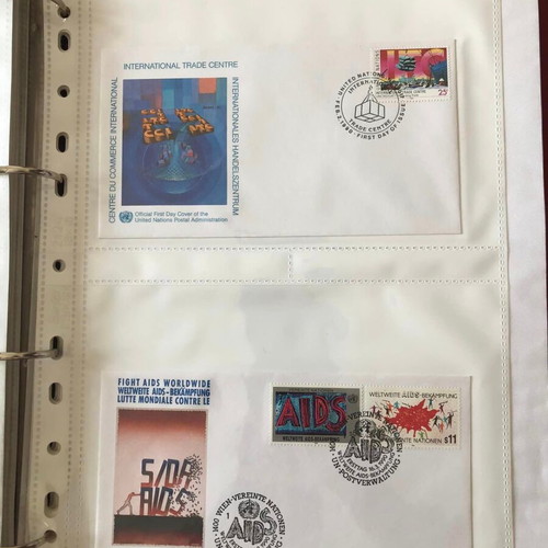 UN Album new with 76 FDC 1985-1996