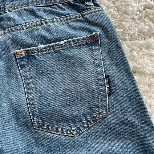 Men’s denim shorts size 28 like new, blue Sinsay