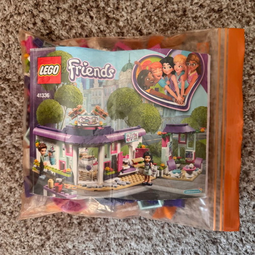 Lego Friends Emma's Art Café 41336 used set with missing pieces