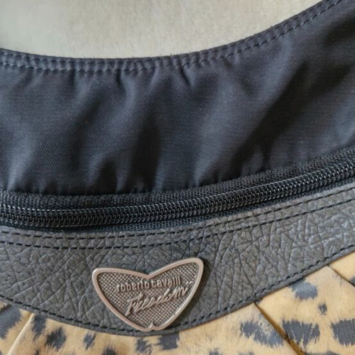Roberto Cavalli crossbody bag like new, black and brown