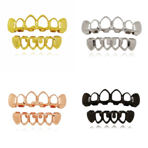 Grillz rapper teeth frame type new, 4 color models