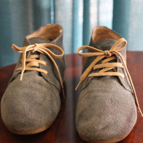 Oxford Swing Shoes castor suede like new, size 38, turquoise
