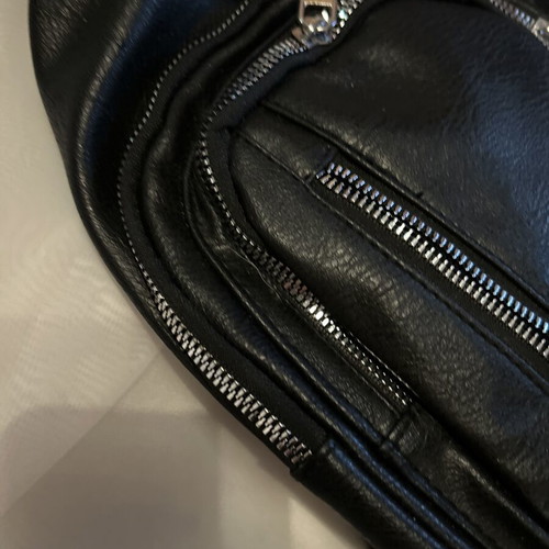 Black crossbody bag new, eco leather sling style