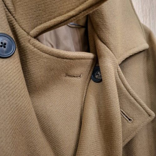 Zara brown wool and cashmere coat XL