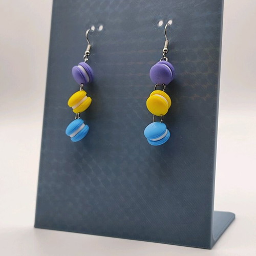 Macarons dangling earrings set new