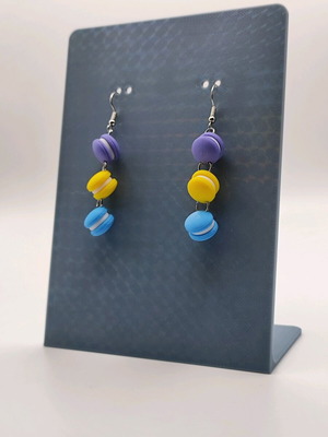 Macarons dangling earrings set new