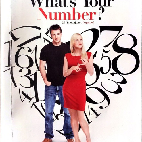 DVD What's Your Number comedy movie used with subtitles, Chris Evans, Anna Faris